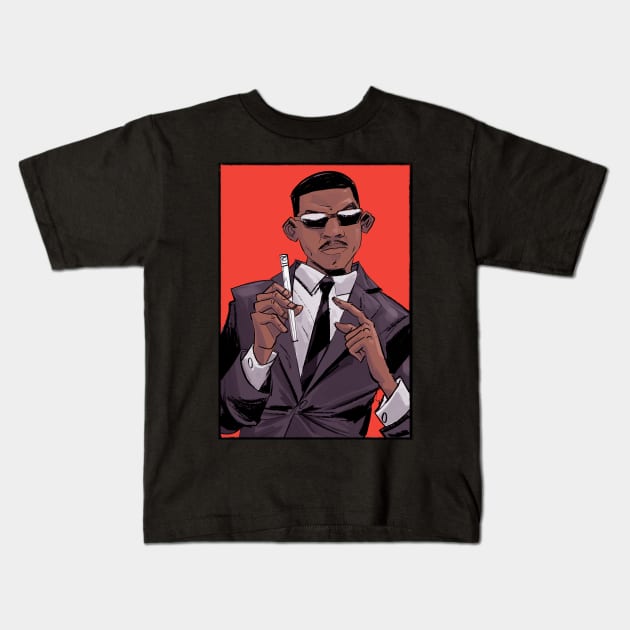 Will Smith - Man in Black Kids T-Shirt by markodjeska